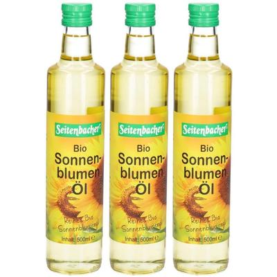 Seitenbacher Bio Sonnenblumen Öl x3 3x500 ml