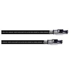 Cordial 15612 RJ45 Patchkabel CAT 6a SF/UTP 5.00 m Schwarz PUR-Mantel 1 St.