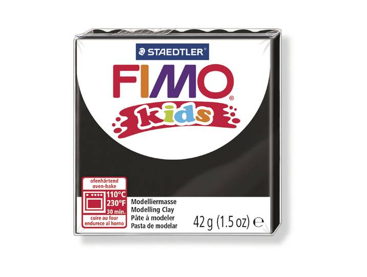 Fimo Kids Modelliermasse Schwarz 42 g