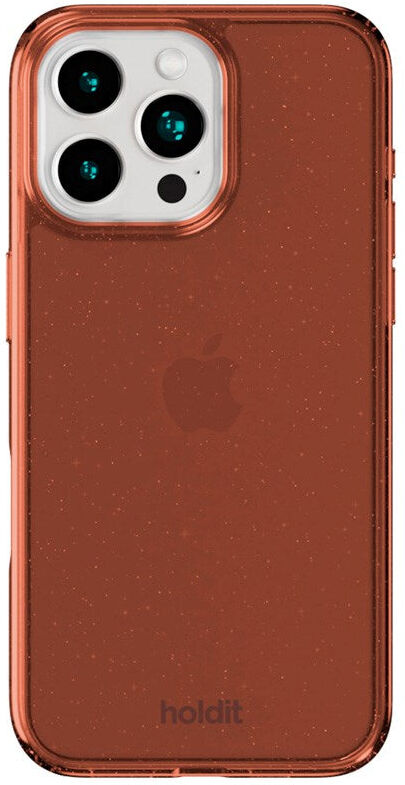 iPhone 16 Pro Holdit Glitter Cover - Amber
