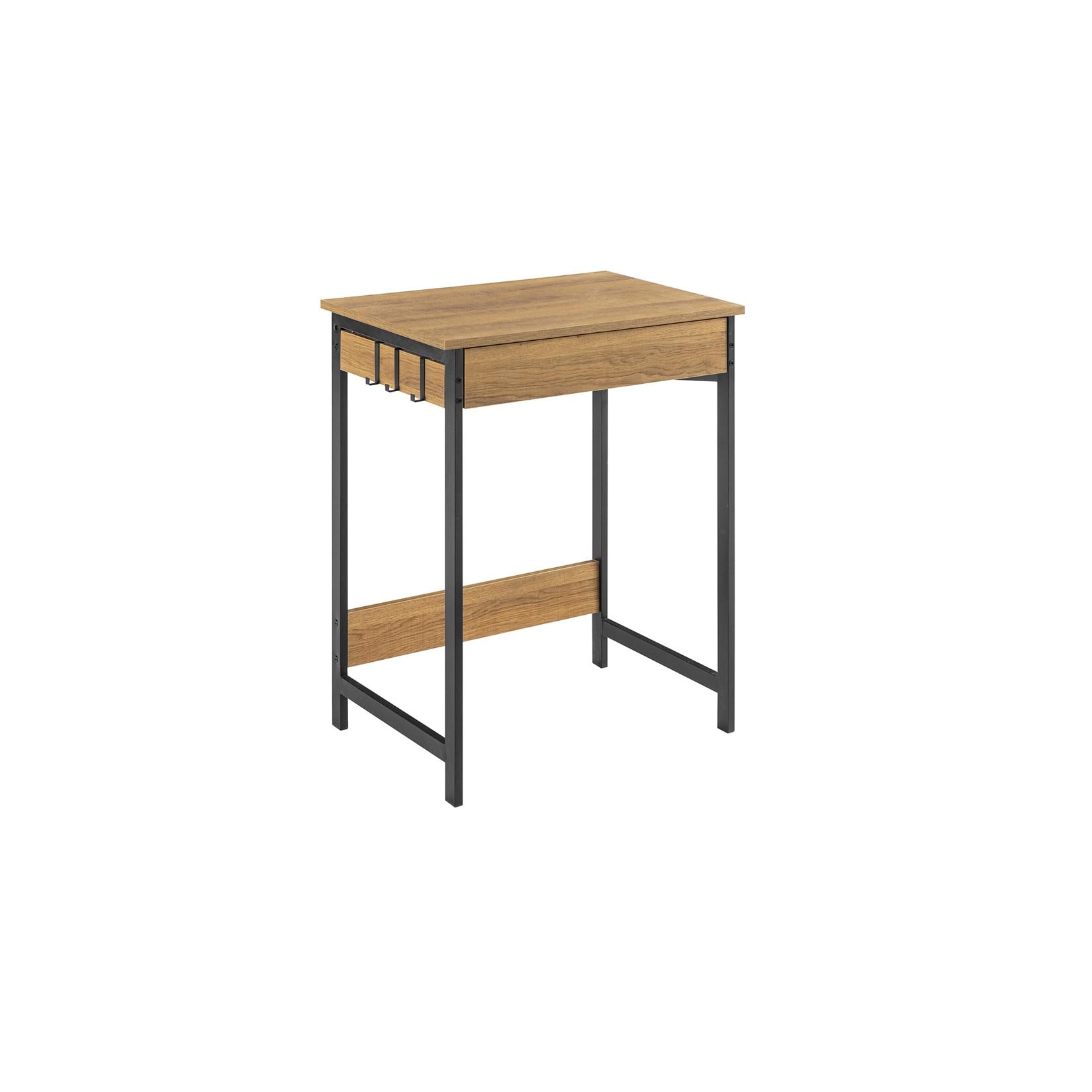 SoBuy Schreibtisch mit einer Schublade Holzfarbe 60x40x77cm Minimalistisch