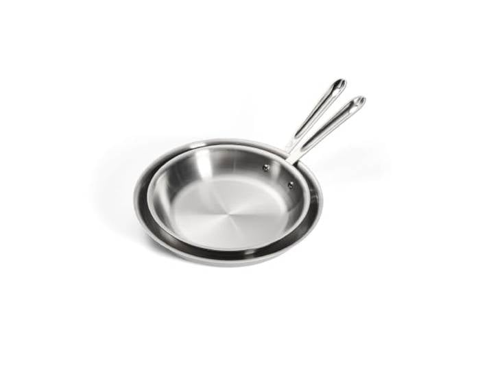 All-Clad D3 Bratpfannen-Set, Edelstahl, 25,4 cm und 30,5 cm, silberfarben