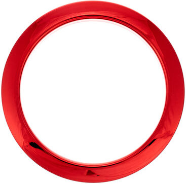Bass Drum O's "4" Red Chrome round HCR4" rot