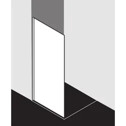 Kermi Glasanlage XCWIO12020VPK 120x200cm, silber hochglanz, ESG klar Clean