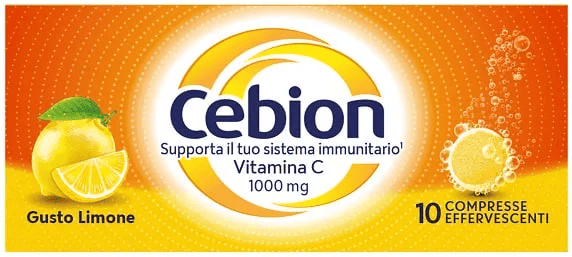 Cebion Effervescente Limone Integratore Vitamina C 10 Compresse