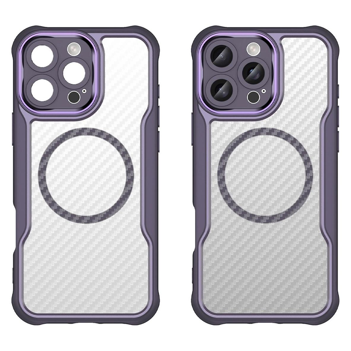 Hurtel Leading Series MagSafe Silicone Case for iPhone 16 Pro - Purple (Apple iPhone 16 Pro) (52378739)