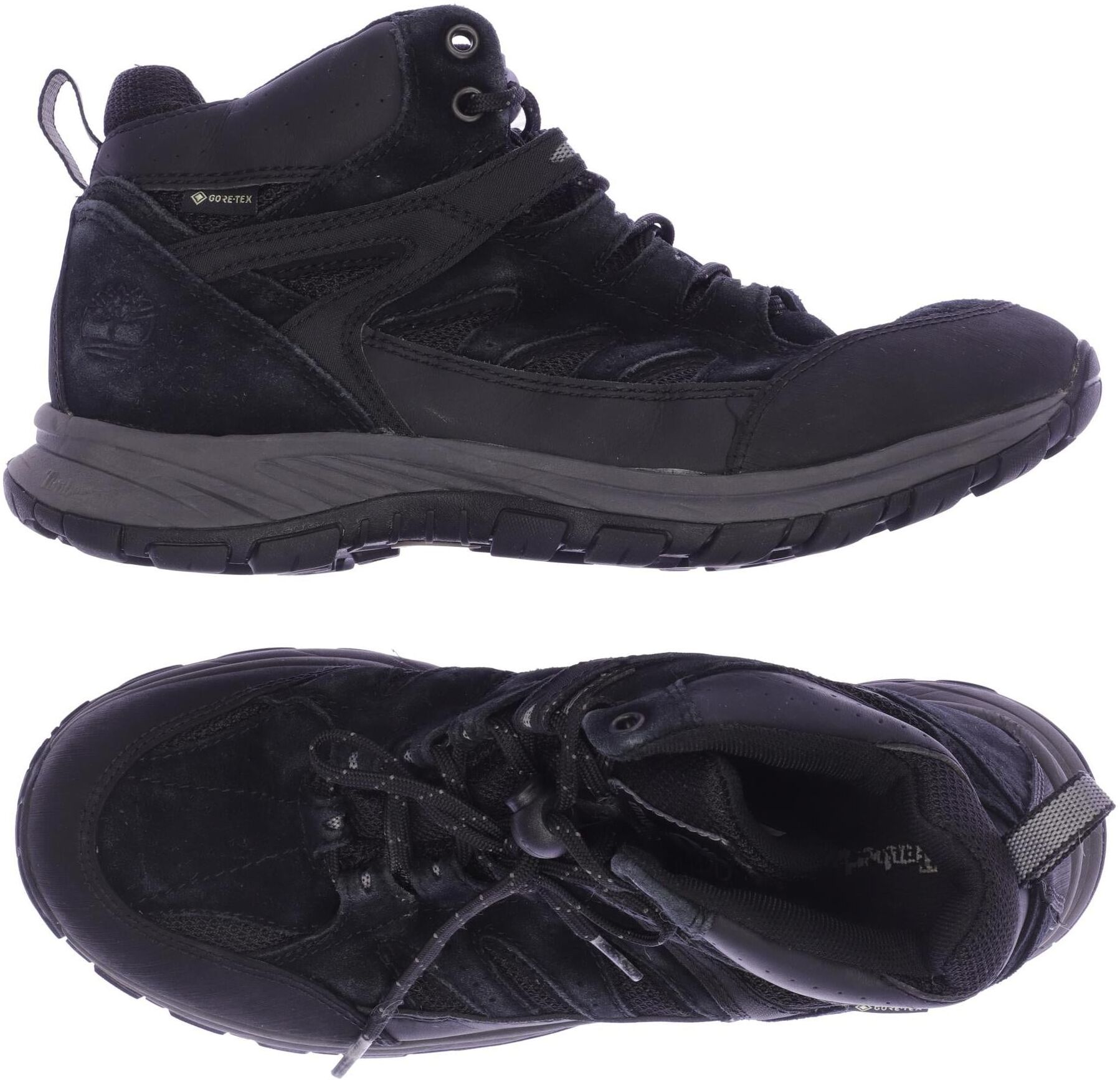 Timberland Herren Stiefel, Schwarz, Gr. EU 42, Leder - Second Hand