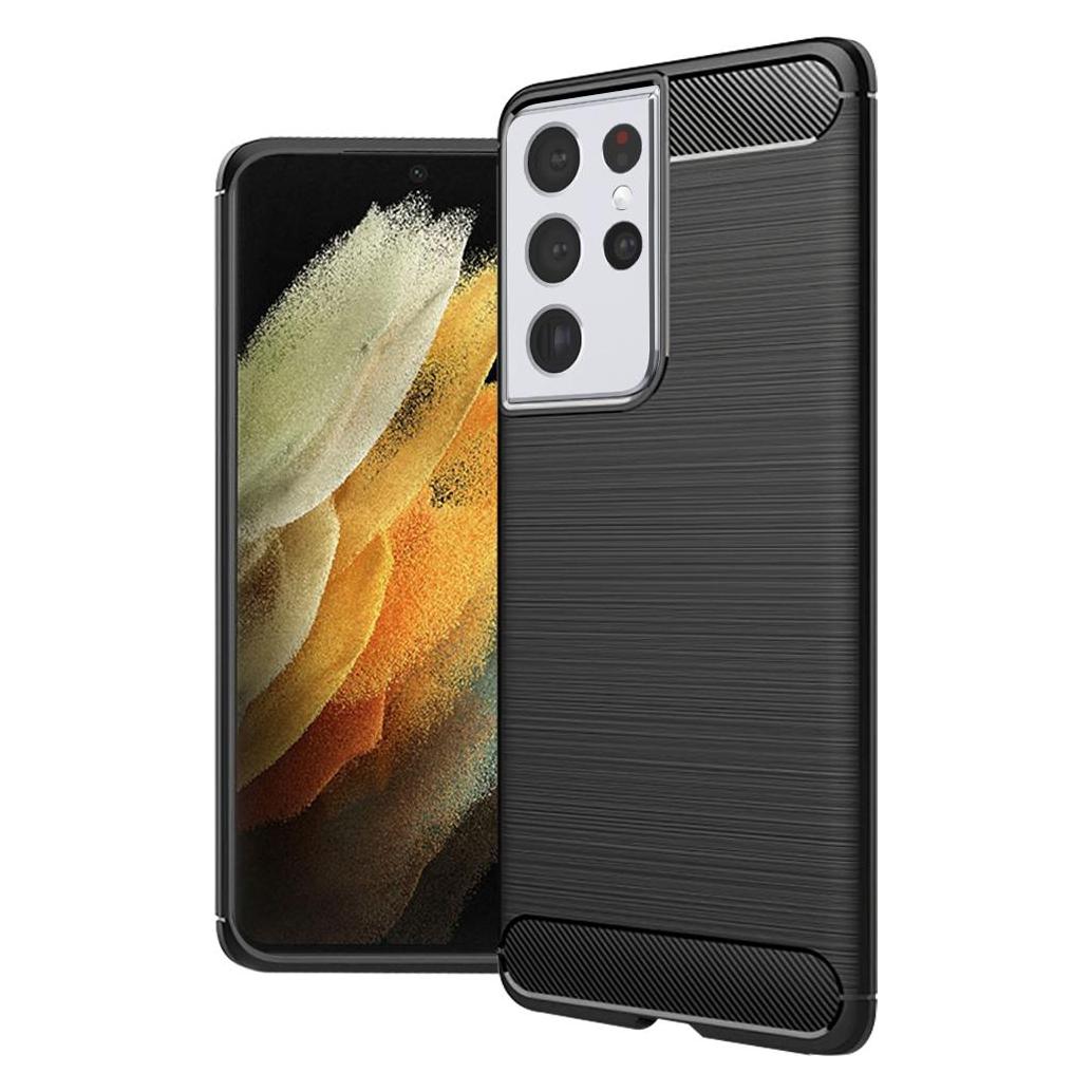 Techsuit - CarbonFiber - Samsung Galaxy S21 Ultra 5G - Black (Samsung Galaxy S21 Ultra 5G) (56354785)
