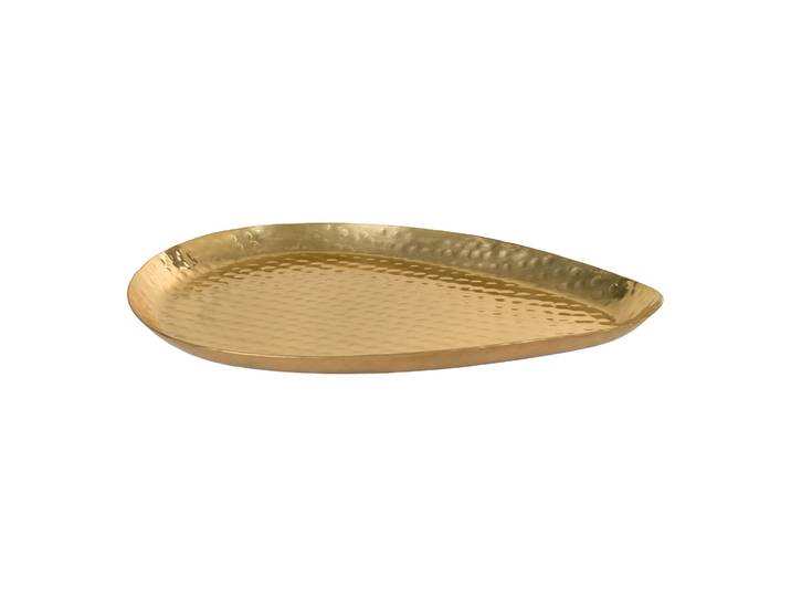 QUVIO Gouden dienblad - Decoratieve tray - Aluminium - Goud