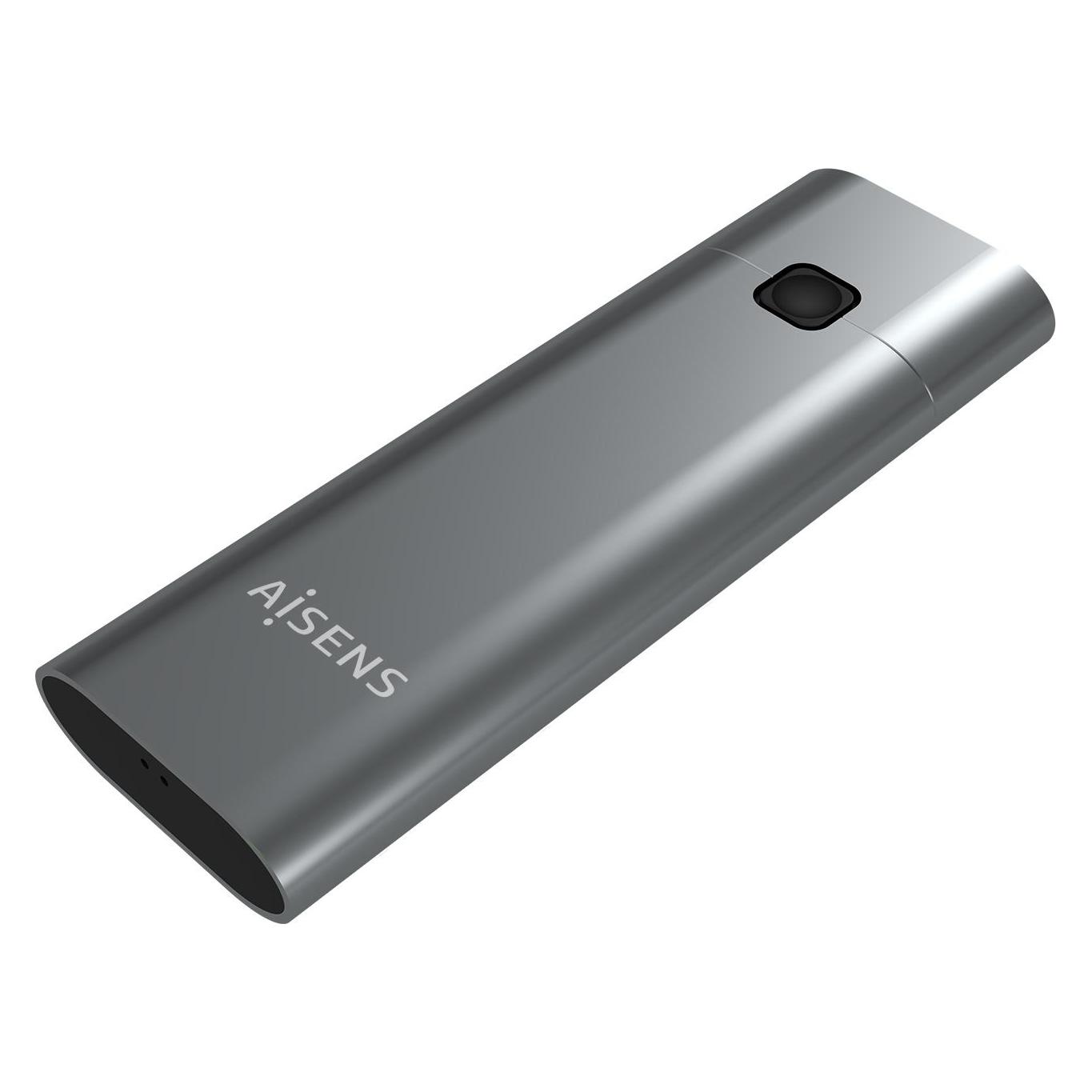 Aisens CAJA EXTERNA M.2 NGFF ASM2-021GR NVMe A USB3.2 GEN2 GRIS (M.2) (ASM2-021GR)
