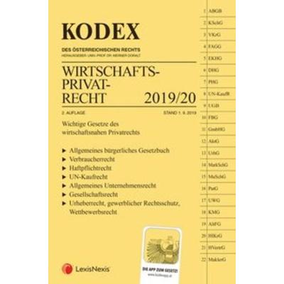 KODEX Wirtschaftsprivatrecht 2019/20, Taschenbuch von , LexisNexis ARD ORAC, 978-3-7007-7504-1