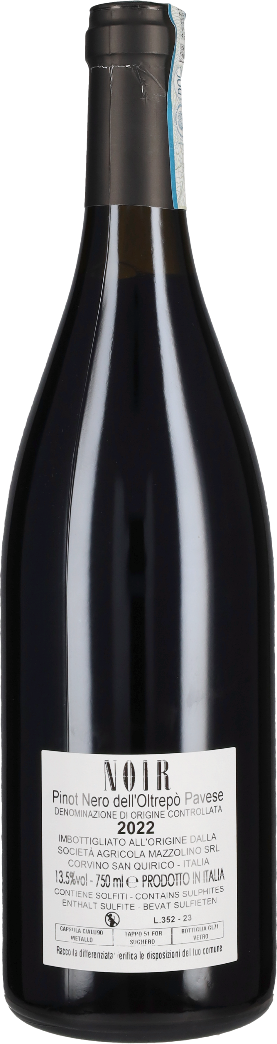 Pinot Nero 'Noir' Tenuta Mazzolino 2022