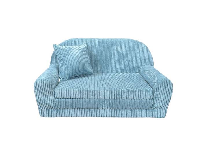 FORTISLINE Kindersofa Mini-Sofa Rosalia aus Cord – Komfort, Stil und Sicherheit für Ihr Kind, zusammenklappbar, waschbarer Bezug, keine Montage erforderlich