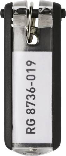 Durable Schlüsselanhänger 195701 Key Clip - 1957 Schwarz 6St.
