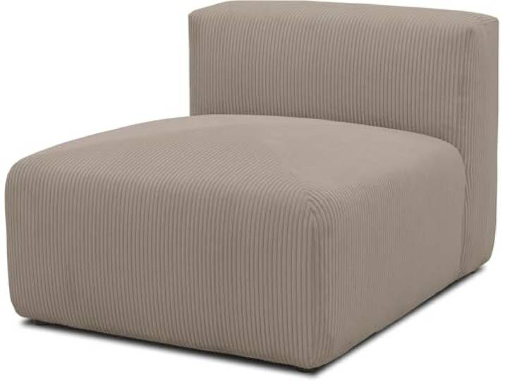 DOMO. collection Sessel Malia, Sessel, Braun Sessel als Cord Modul-Sofa mit Rückenlehne, kombinierbar als Modul-Couch/Einzel-Element, 85 x 108 x 69 cm (BxTxH), braun