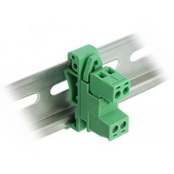 Delock 66078 Netzwerkmodul Schraubbefestigung Unbestückt Grün