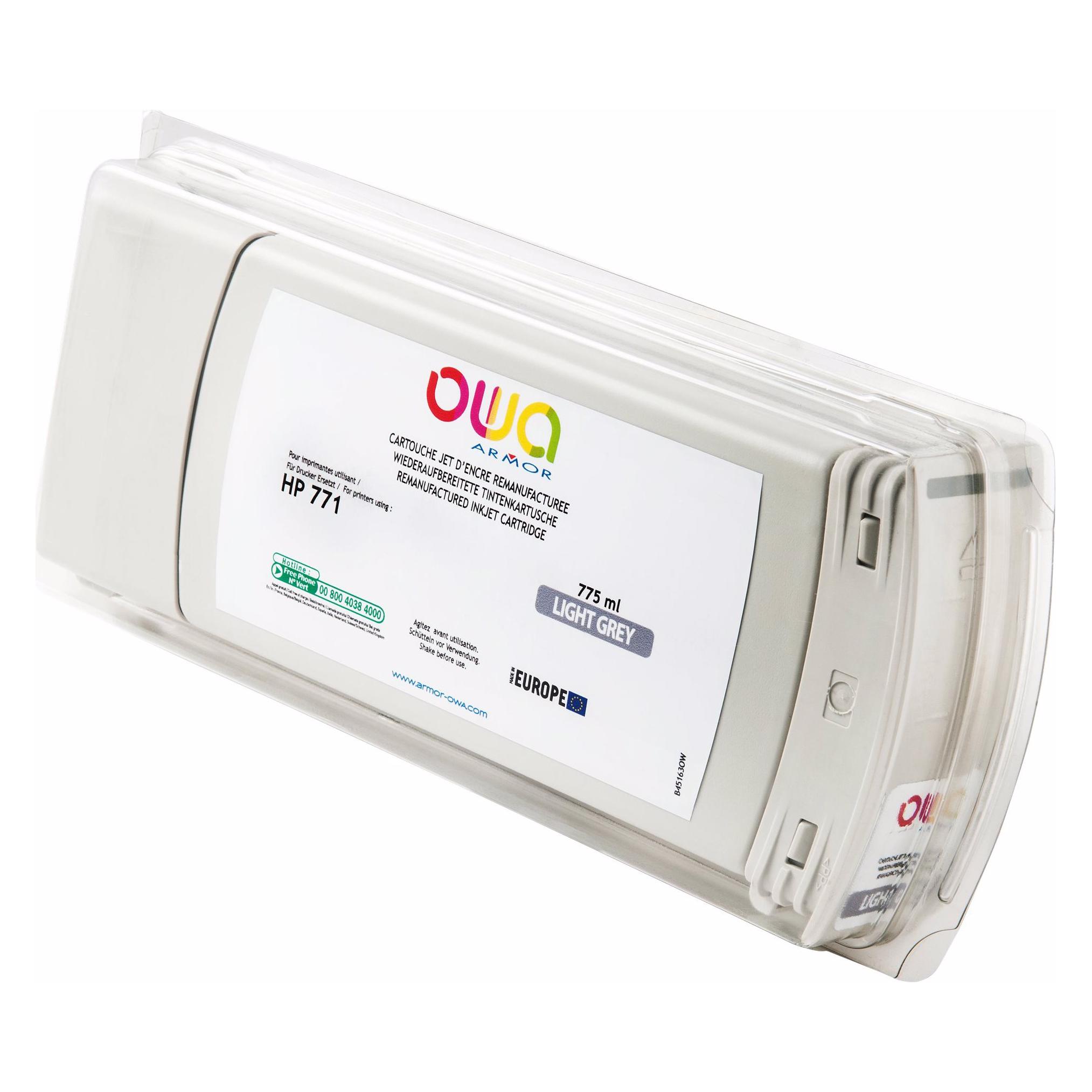 Armor OWA OWA - 775 ml - Hellgrau  - wiederaufbereitet - Tintenpatrone (Altern (GY) (B45163OW)