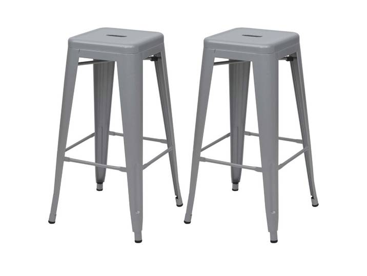 BARHOCKER Grau 2er-Set