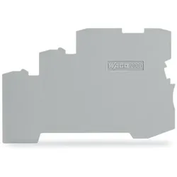 Wago 2000-5391 Abschluss- und Zwischenplatte,1 mm dick,für 3-Leiter-Klemmen,grau 20005391  - 25 Stück