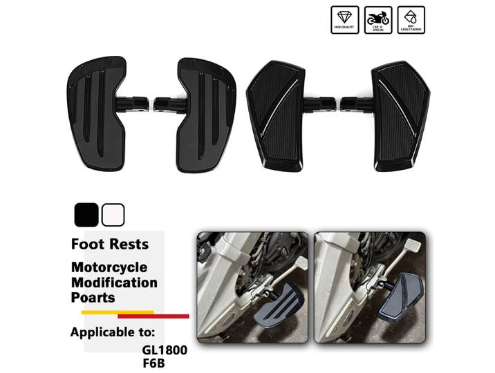 Repose-pieds avant pour conducteur, repose-pieds large, adapté à Honda Gold Wing GL1800 Goldwing GL 1800 F6B 2001 – 2023