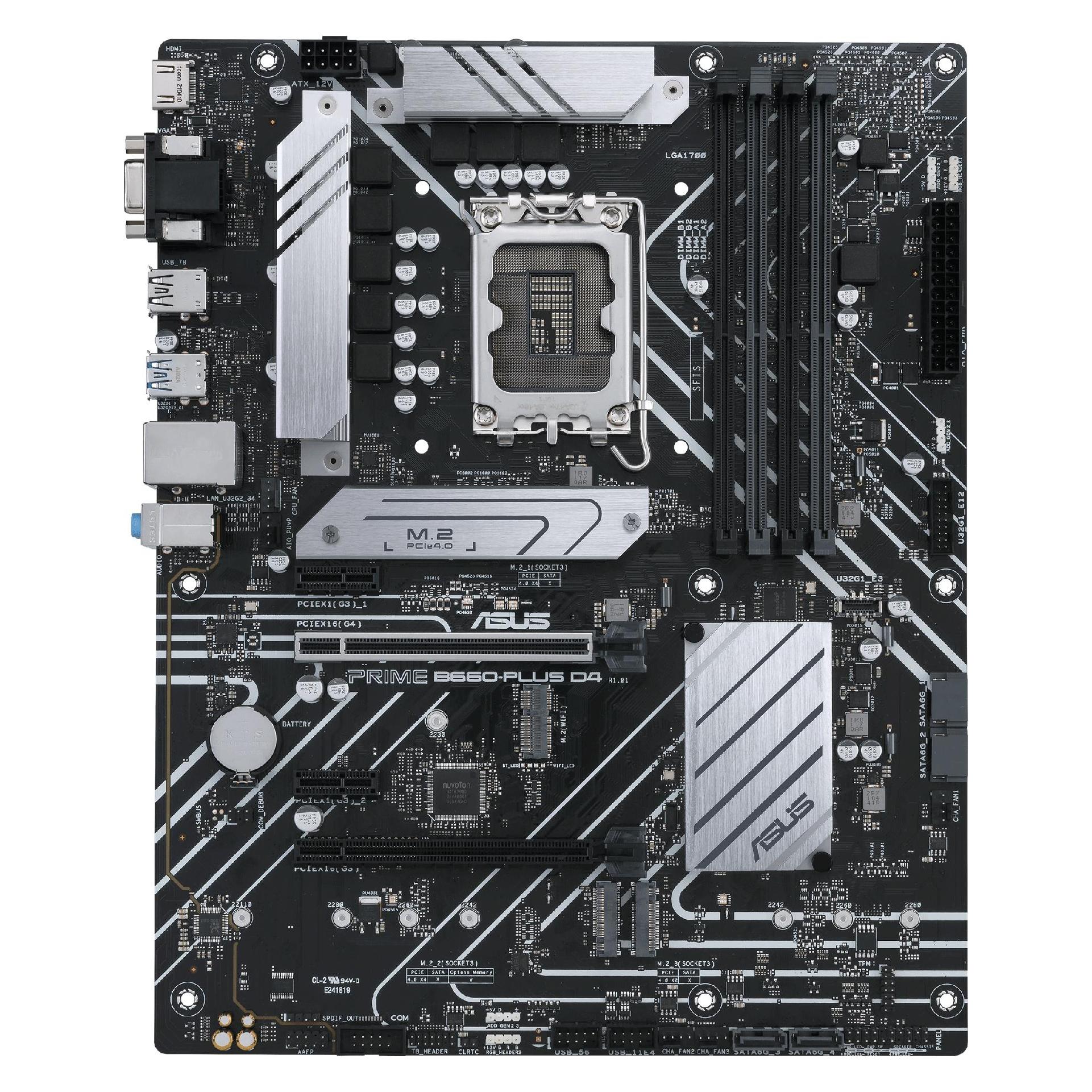 ASUS PRIME B660-PLUS D4 (LGA 1700, Intel B660, ATX) (90MB18X0-M0EAY0)