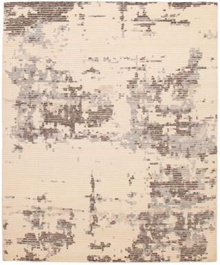 ECARPETGALLERY Hand-knotted Tangier Cream Wool Rug - 8'2 x 9'10