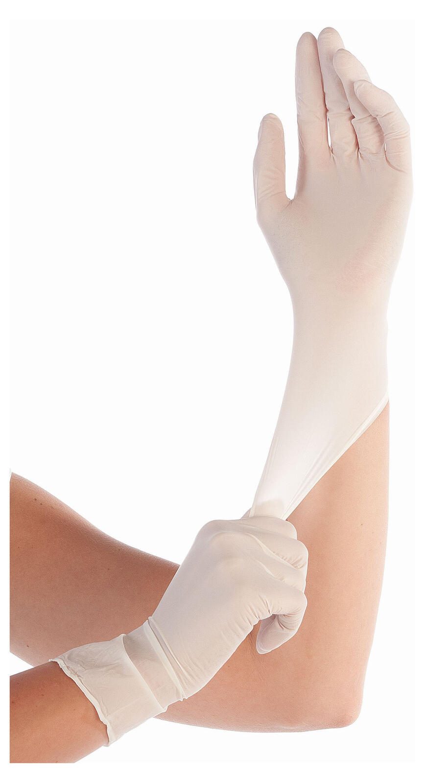 HYGOSTAR Einmalhandschuhe ELASTIC M weiß 26851