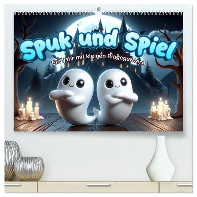 Spuk und Spiel: Ein Jahr mit kleinen Plagegeistern (hochwertiger Premium Wandkalender 2027 DIN A2 quer), Kunstdruck in Hochglanz