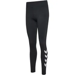 hummel hmlPULSE Logo Mid-Waist Leggings Damen 2508 - black melange L