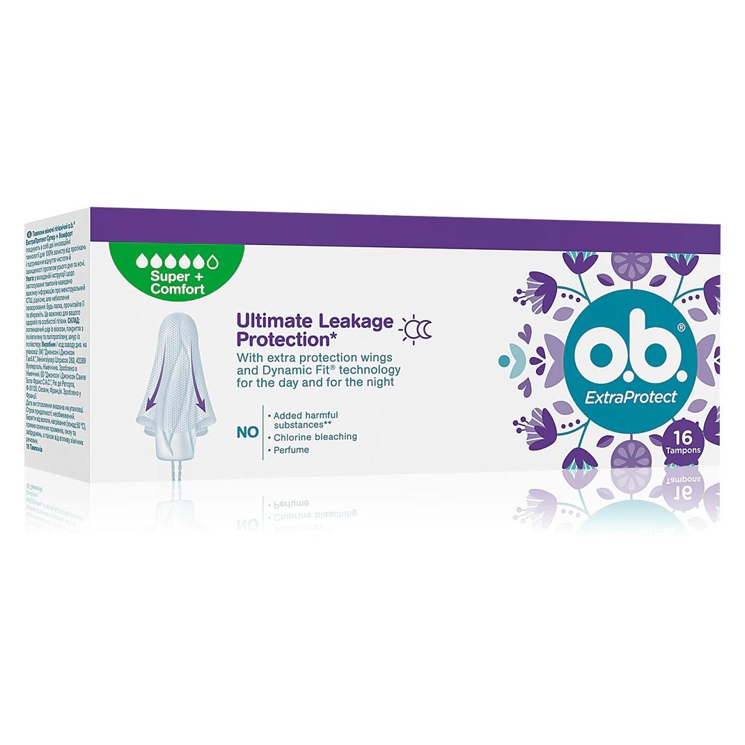 o.b. Extra Protect Super Plus tampons - Variant: 16 ks (Normal) (3574661626079)