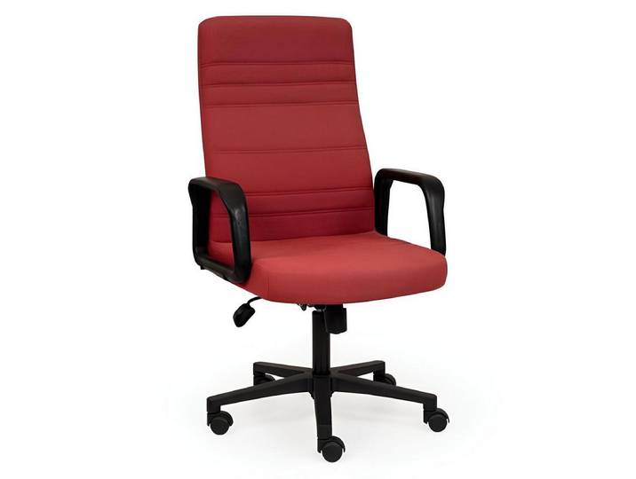 JVmoebel Bürostuhl Moderner roter Drehstuhl aus strapazierfähigem Textil (1 St), Made in Europa