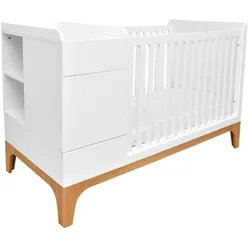 GITTERBETT 70/120 Weiß und Holz