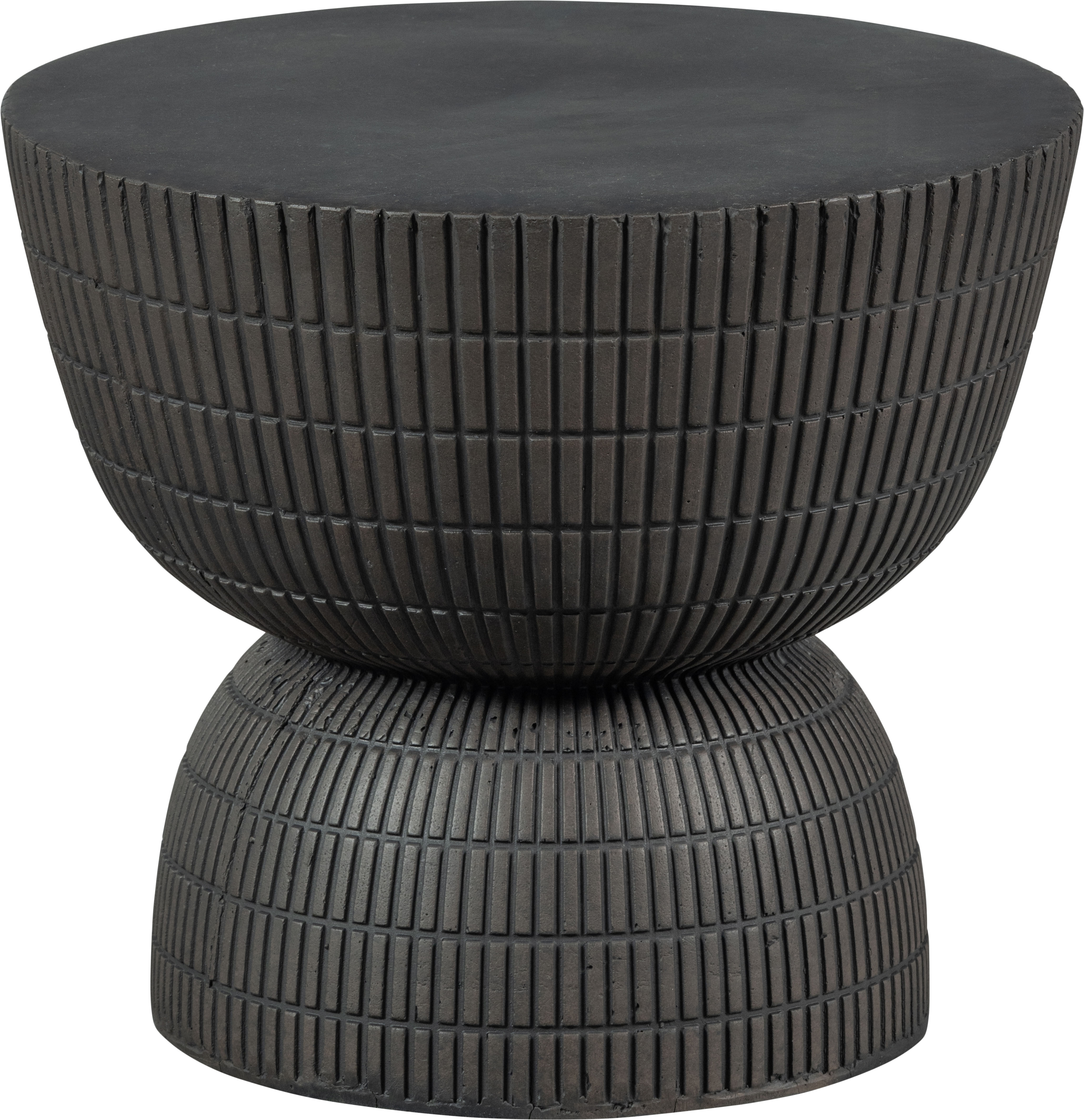 Couchtisch WOOOD "Samson", braun (kaffee, kaffee), B:40cm H:35cm T:40cm, Tische, Couchtisch, runde Form, aus Fibreclay, Höhe 44 cm kaffee, kaffee B/H/T: 40cm x 35cm x 40cm