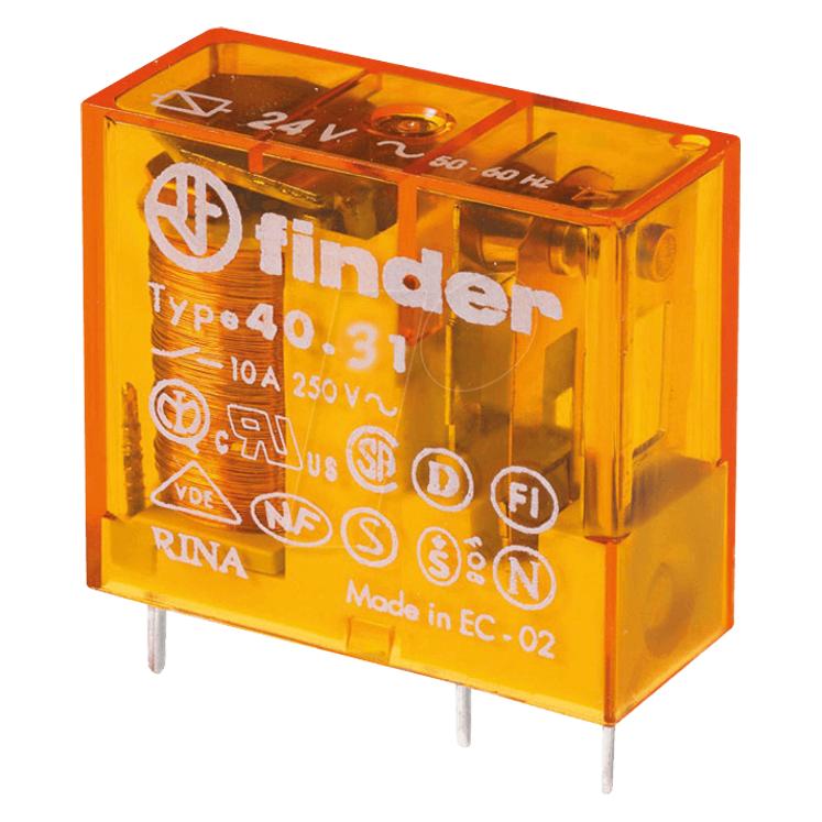 Finder Relais Serie 40.31 24VAC 10A (40.31.8.024.0000)