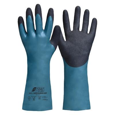 AS Arbeitsschutz Nitras Green Barrier Grip Chemikalienhandschuhe | Nitrilhandschuhe | Gr. 9