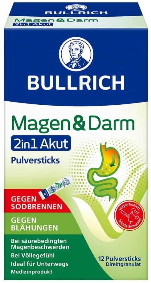 Bullrich Magen & Darm 2in1 Akut Pulversticks 12stk