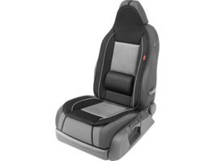 ULTIMATE SPEED® Couvre-siège auto avec soutien lombaire (gris)