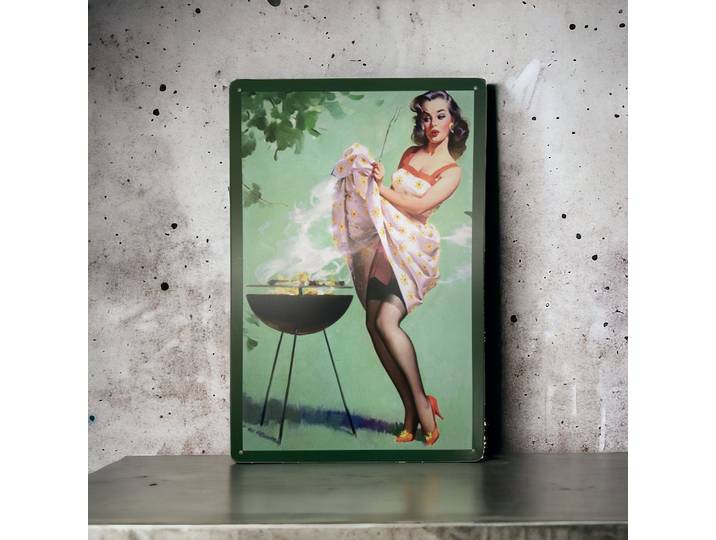 Plaque publicitaire Barbecue