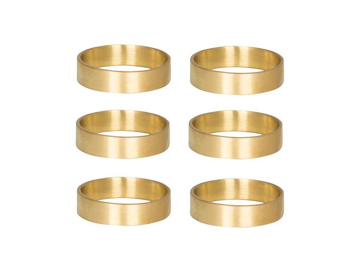 Broste Copenhagen Anneau de serviette Ring 6 pièces laiton mate