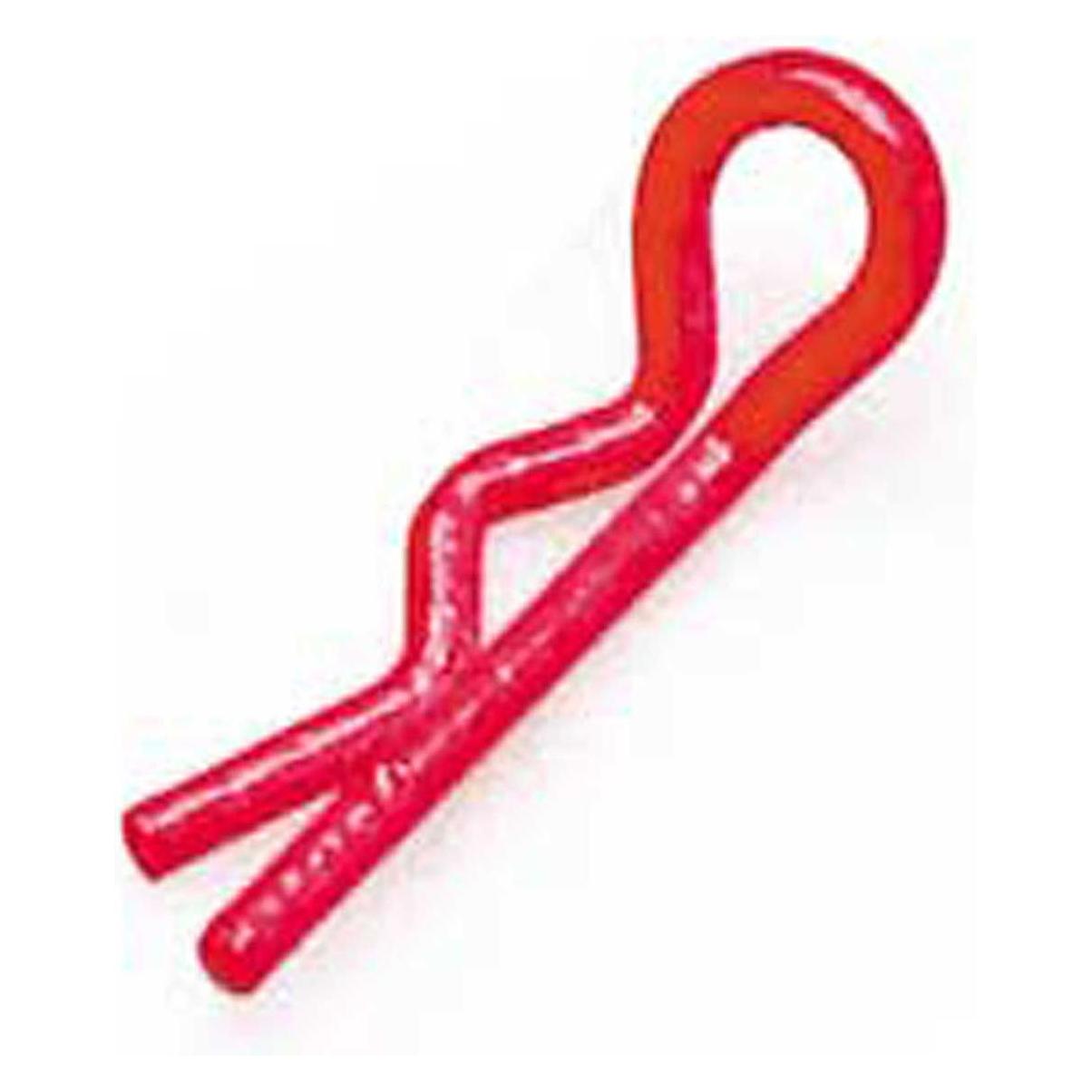 Robitronic karosserieclips leuchtend orangerot (10 stk.) splinte (RS016O)