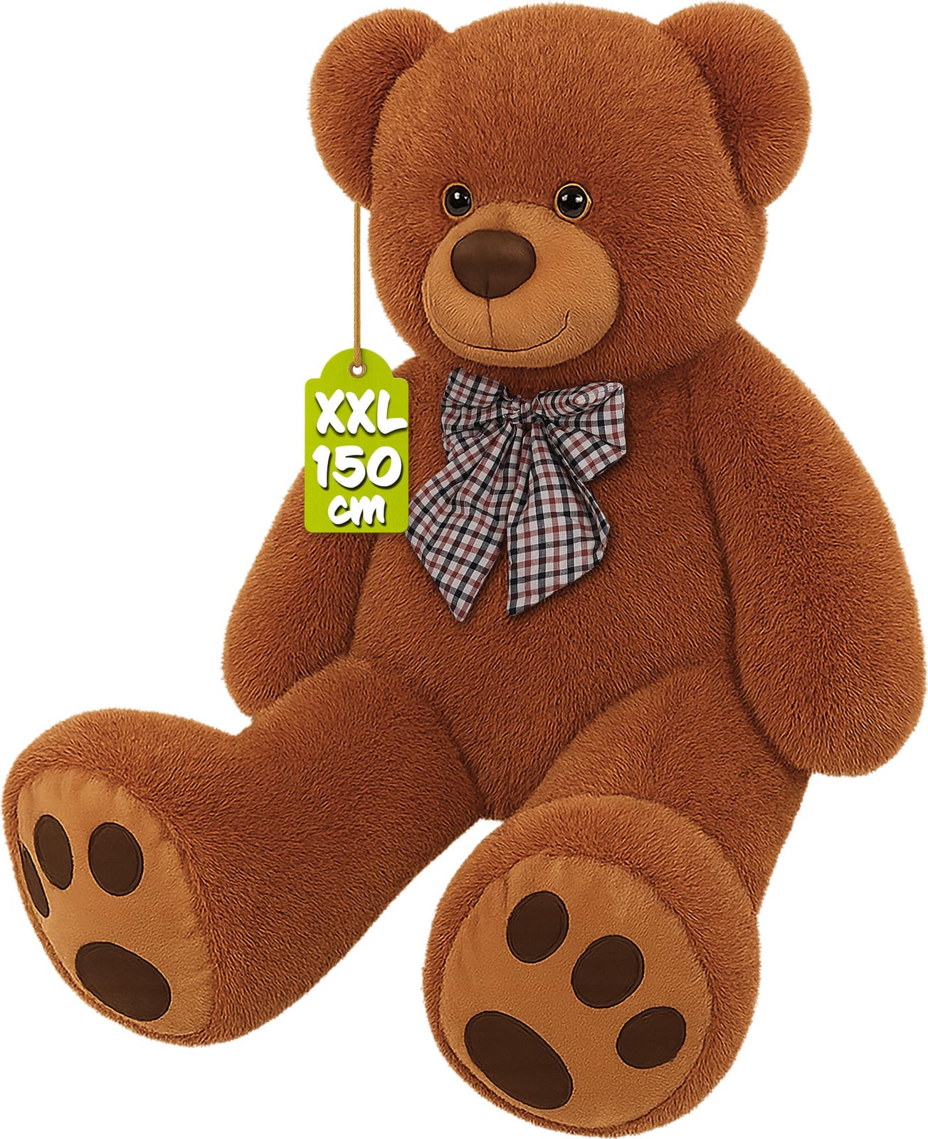 Deuba Monzana Knuffelbeer XXL, 150 cm, bruin