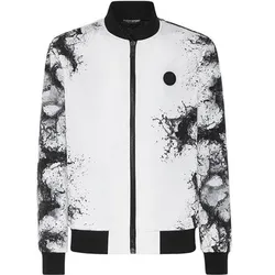 PLEIN SPORT Bomberjacke SPLASH EXTREME, Größe 3XL in Weiß 0102