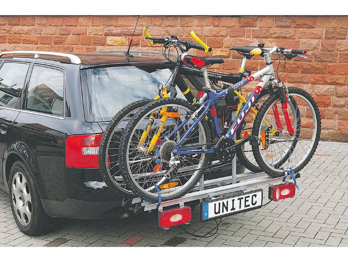 Unitec Kupplungs-Fahrradträger Alu Atlas max. 48 kg 3 Velos