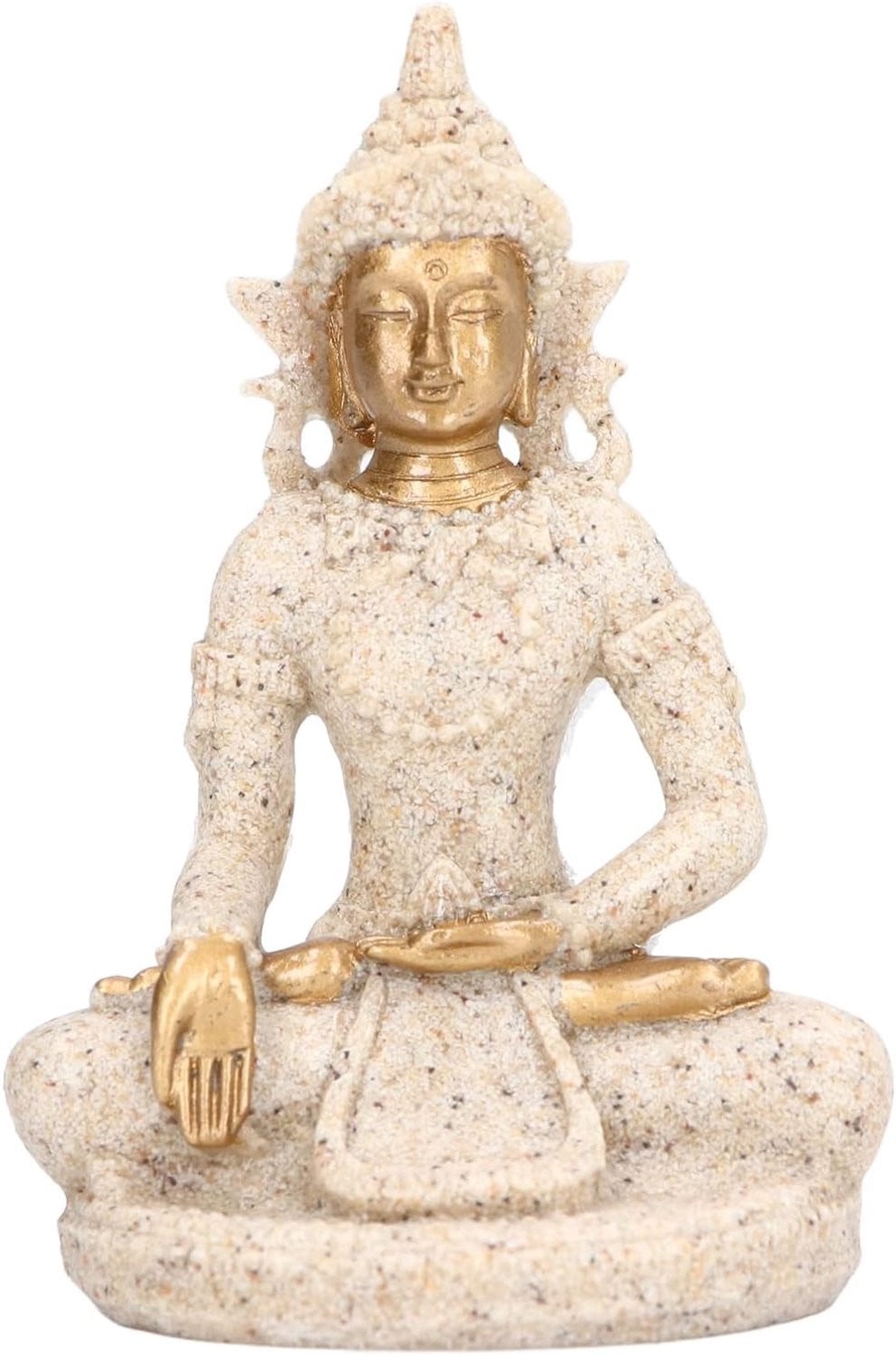 Sitting Buddha Beeld van Sandsteen voor Meditatie en Decoratie