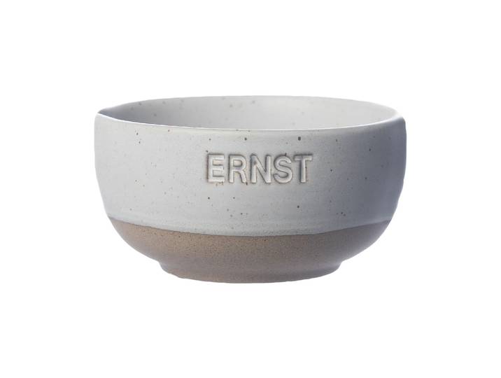ERNST Bol Ernst Fond blanc-naturel, Ø8 cm