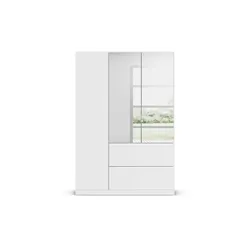 Drehtürenschrank   ¦ weiß ¦ Maße (cm): B: 136 H: 197