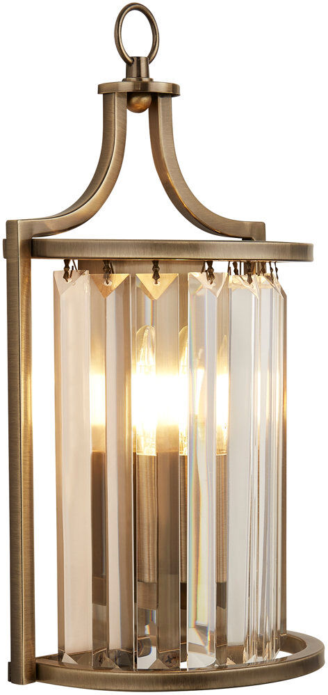 Rosdorf Park Samara Flush Mounted Sconce Antique Brass 35cm H X 18cm W X 11cm D