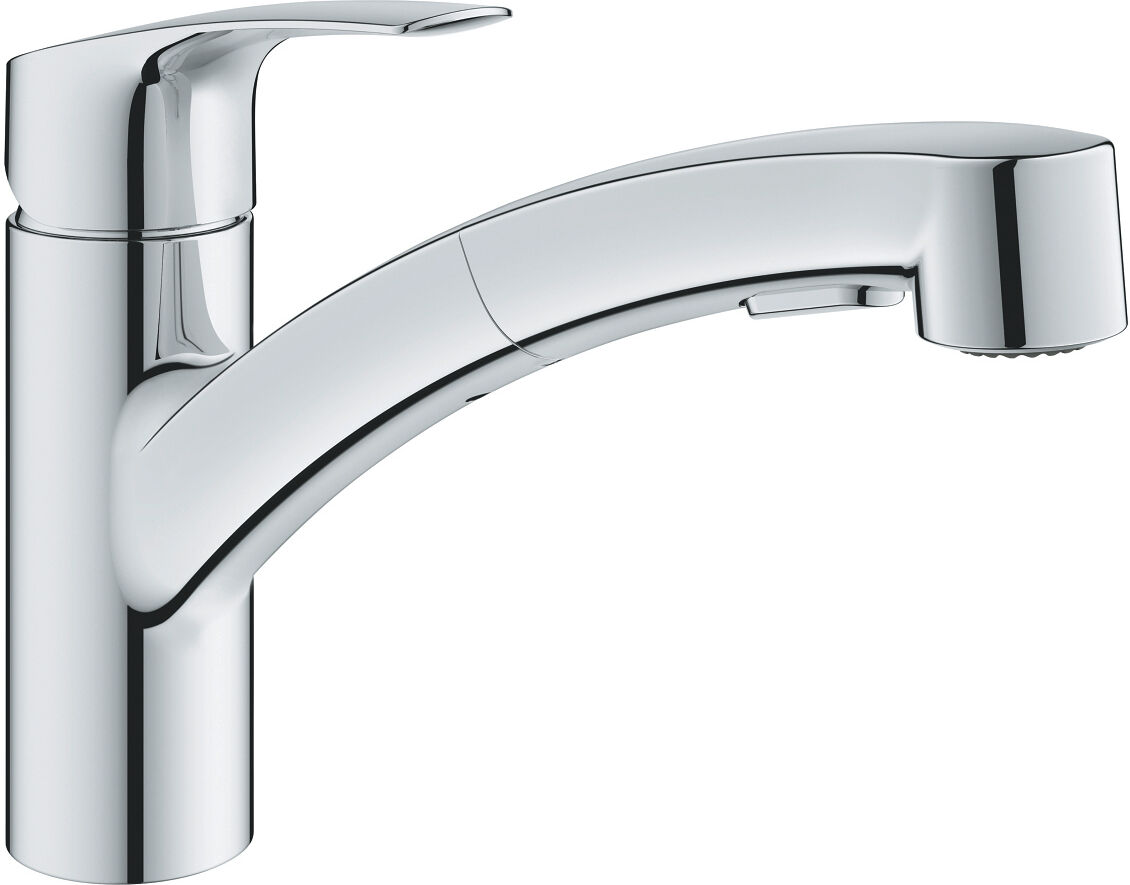 Mitigeur d'évier monocommande EUROSMART bec bas chromé GROHE PROFESSIONAL 30355001