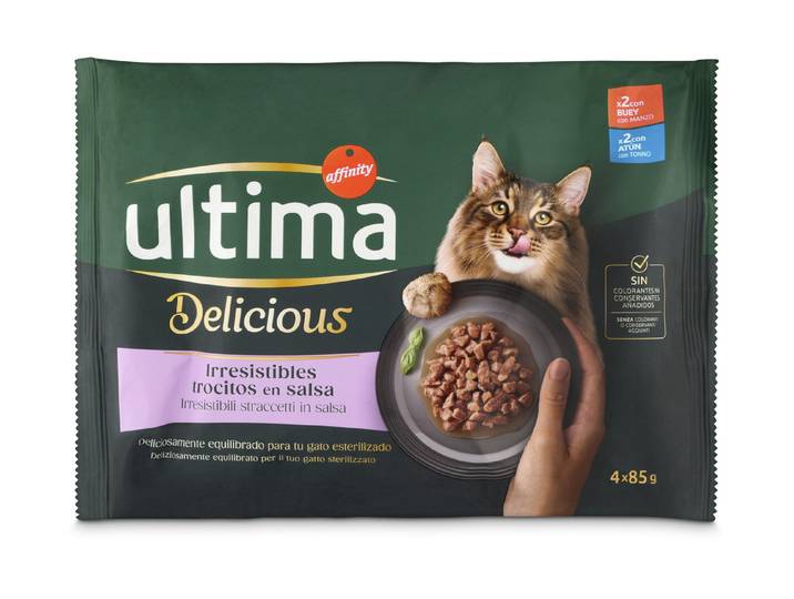 Ultima Cat F&D Multipack Rind & Thun4x85g