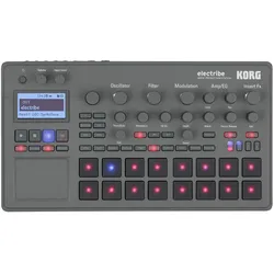 Korg electribe sampler, Synthesizer, Rot, Grau